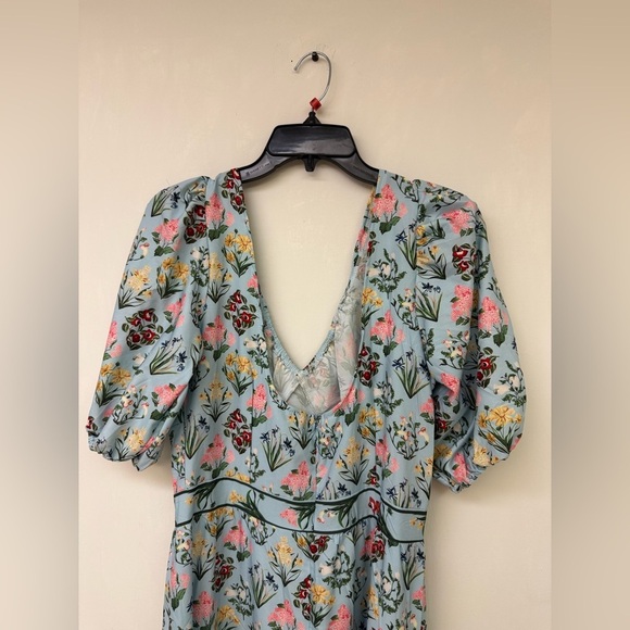 Sunday Up Floral Blue Maxi Dress Size L - Picture 6 of 8